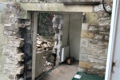 The old back door - gone