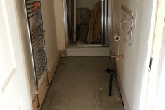 New floor in the shower room